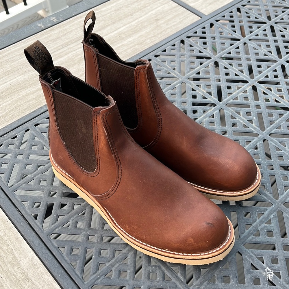 Red Wing 6” Men's Classic Leather Chelsea Boots (Factory Second) EE wide